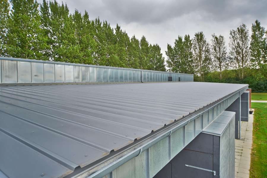 DS Pfannenbleche als Teil klassischer Architektur, Stadionvej 3, 4550 Asnæs